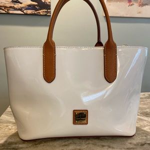 Dooney and Bourke White Patent Leather Handbag